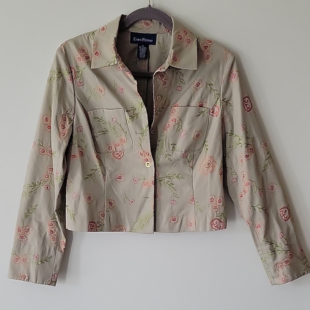 Evan-Picone embroidered jacket size 6